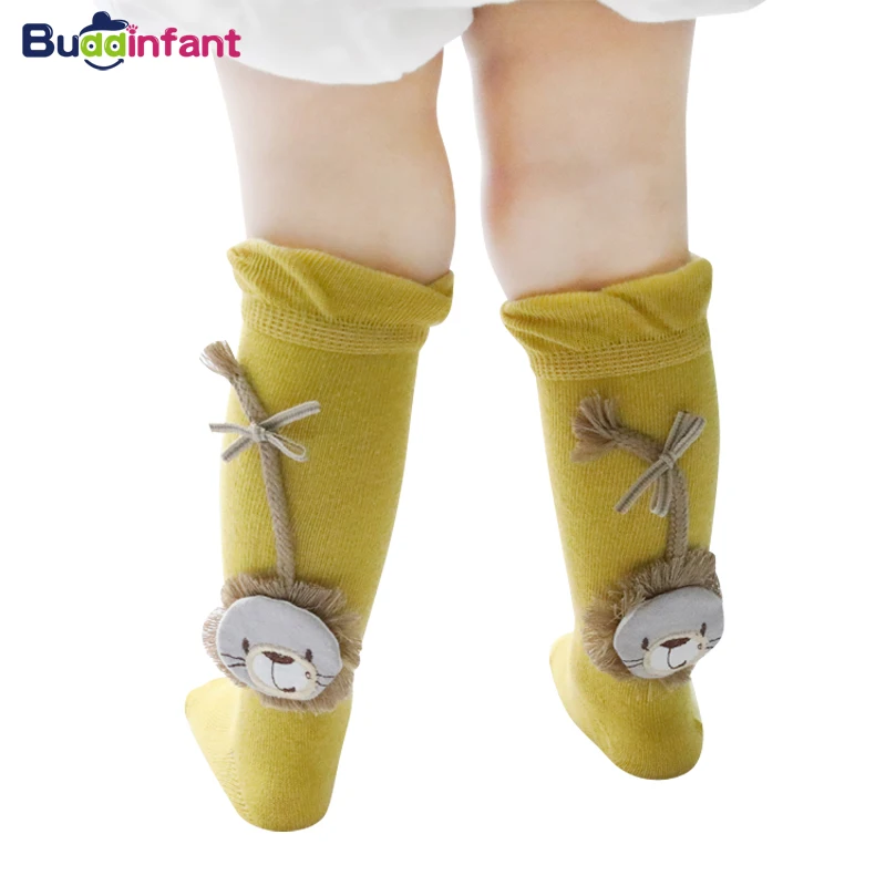 Toddler Baby Long Socks Funny Animals Lion Pattern Soft Cotton Knee Sock 3D Infant Newborns Leg