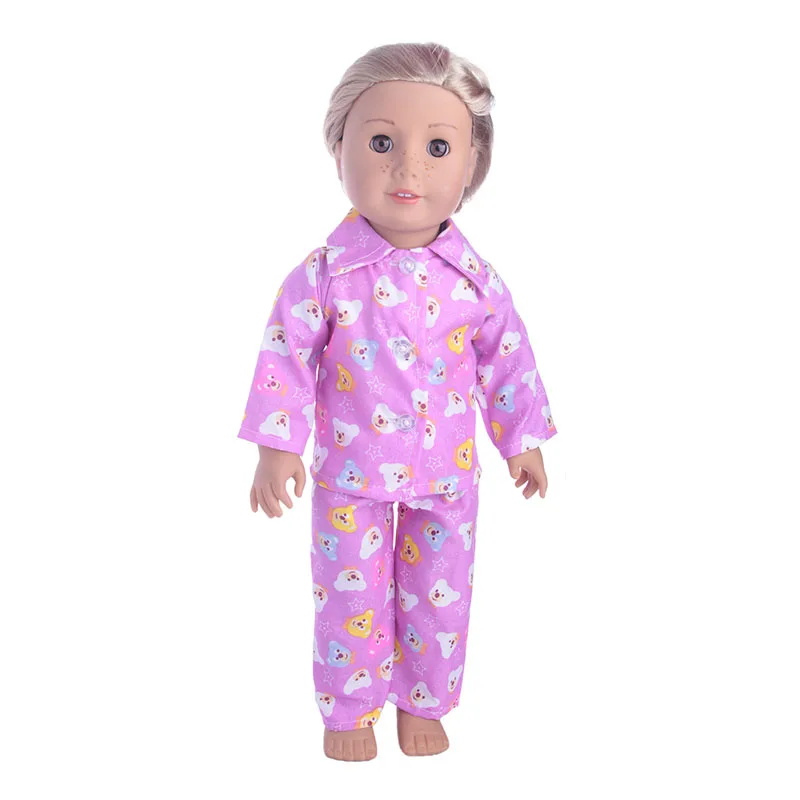 Женские пижамы с принтом для Америки 43 см аксессуары кукол|dolls accessories|baby bornaccessories