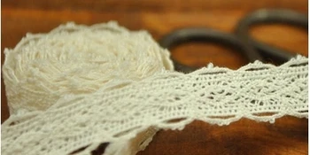 

Free shipping 100 yard 12mm Zakka Style DIY accessories handmade lace Ribbon13#