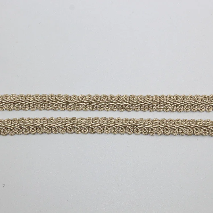 5 ярдов цветная плетеная кружевная лента DIY аксессуары для одежды ремесло шитье изогнутое кружево для сумок/платьев аппликации золото/серебро