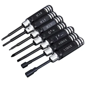 

Toys Tools 7pcs/set Black Hex Screw Driver Tool Kits 1.5MM-5.5MM for RC Helicopter Plane Car RC Repair Your Favorite Toys