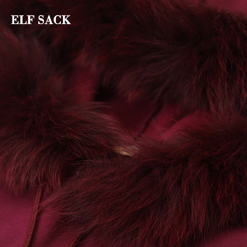 Женское платье Толстовка ELFSACK белое однотонное с меховым воротником длинные