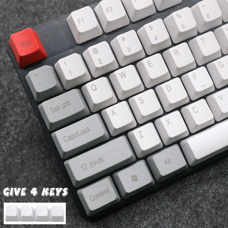 Карбоновый ключ ZEALER с высокой печатью Pbt для механической клавиатуры 108 клавиш