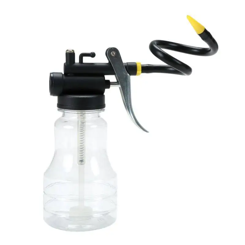 

2019 New Oil Can Oiler Lubrication Oil Plastic Machine Pump High Pressure Transparent Stretching Grease Guns