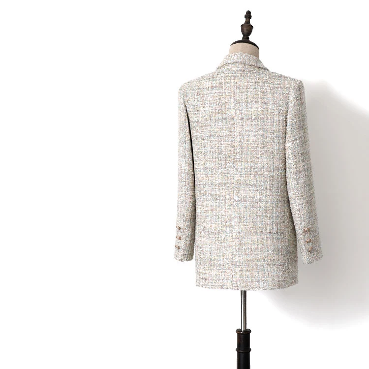 New arrival autumn women's tweed coat Chic Korean style women blazers coat A523