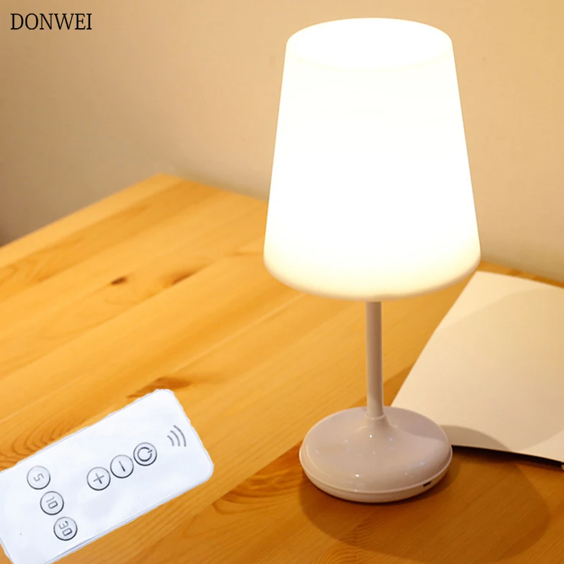 

USB Charging Remote Control Desk night light Home Touch Smart table Light Bedroom Study Lighting Wireless Simple Table Lamp