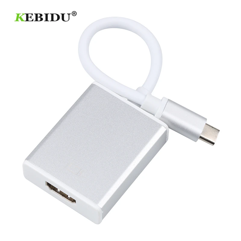 

Kebidu Type C to HDMI High Quality USB-C USB 3.1 Male to Female 1080P HDTV Adapter Cable For Macbook Laptop For Nokia N1 Tablet