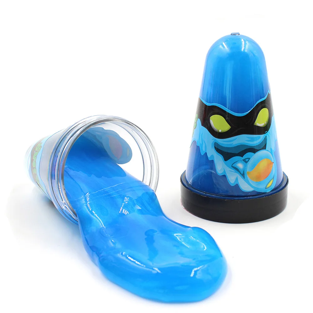 Ninja Slime Lizun пушистый моделирующий мягкий глиняный блестящие игрушки, клей для слизи, антистрессовая шпатлевка, ручная резинка, пластилин - Цвет: Blue