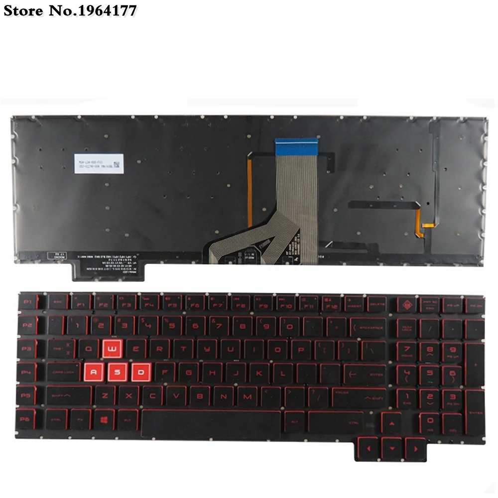 

US Laptop Keyboard For HP 15-CE 15-CE006TX 007TX 008TX 020CA 004TX 006TX 001TX 000 019NA 020CA 025TX Black New English Backlight