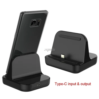 

OOTDTY Type-C Dock Charger Charging Desktop USB C 3.1 Cradle Station For Android Phone