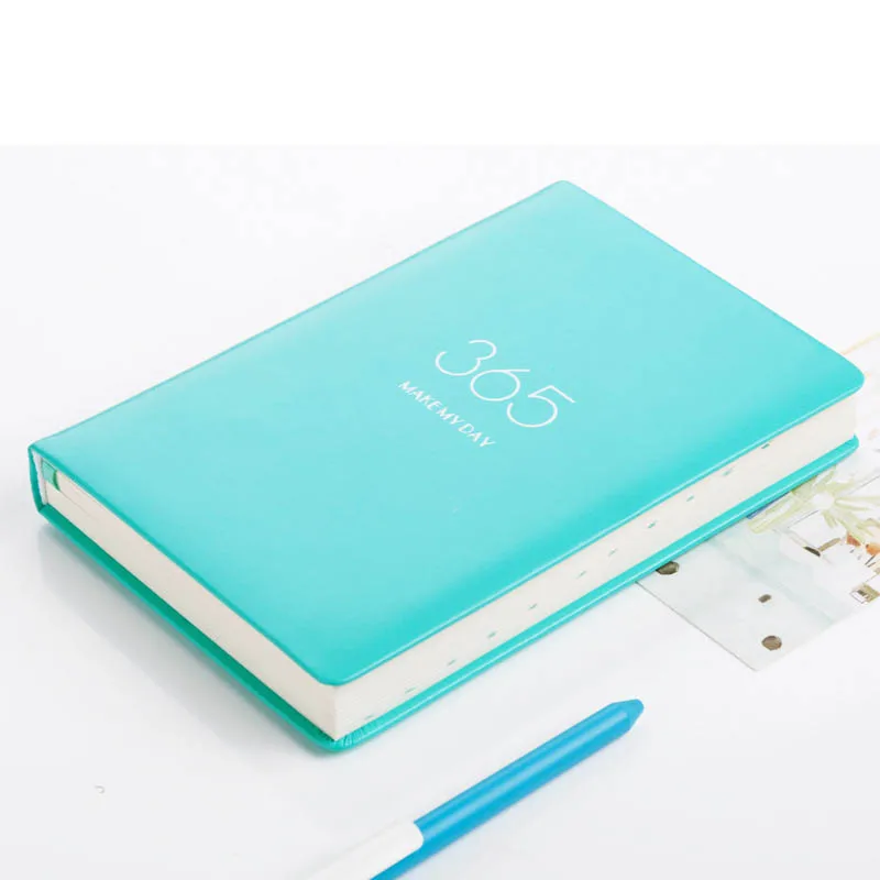 

A5 Notebook 365 Days 2018/2019 Agenda Planner Organizer Dividers PU Leather Weekly Month Personal Travel Diary Journal Note Book