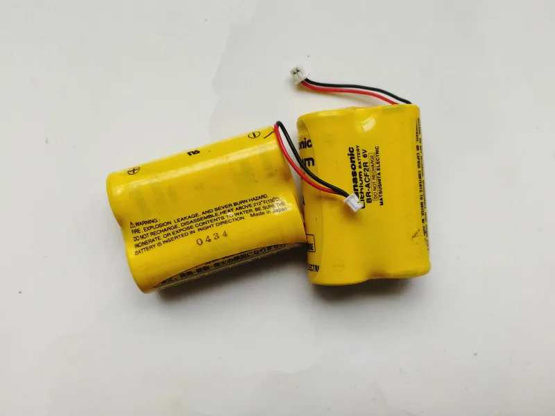 

iconstel 4pcs Japan BR-ACF2R 6V CNC PLC Li-ion Battery Pack with Plug for Panasonic FANUC CNC system thermostability battery