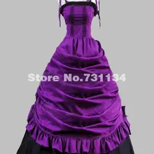 Женский благородный фиолетовый спагетти ремень Викторианский Бал Халаты Костюмы/Southern Belle вечерние платья/карнавал платье