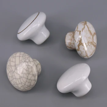 1pcs 38mm Ceramic Knobs Bedroom furniture handles and knobs Kitchen Door Cabinet Cupboard Knob Pull Drawers Handle