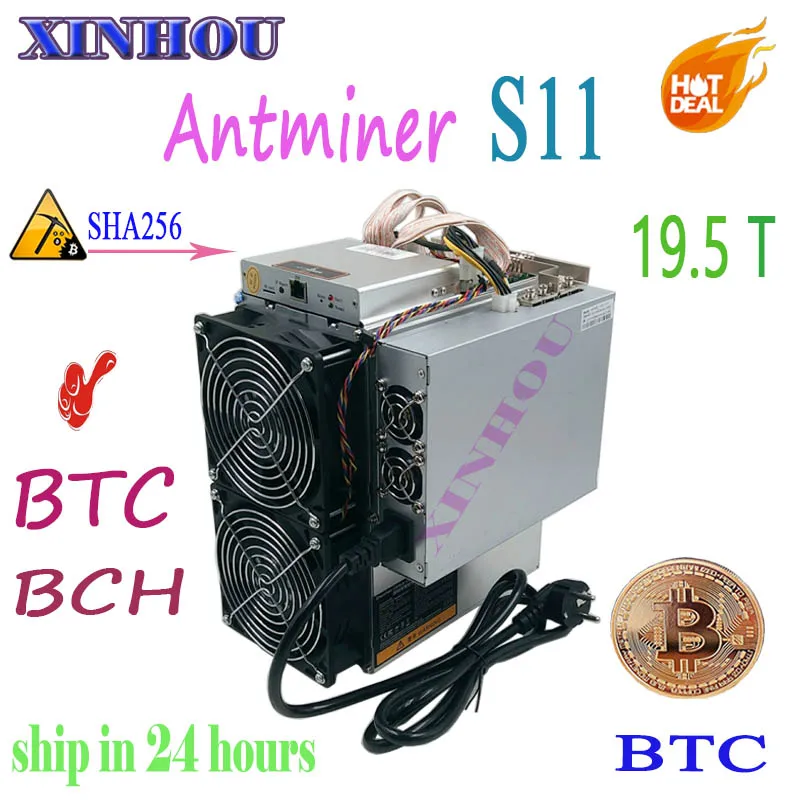 BTC МПБ Шахтер Antminer S11 19,5 T SHA256 ASIC добыча bitcoin лучше чем Antminer s9 T9 T15 S15 WhatsMiner M3x Innosilicon T2T T3