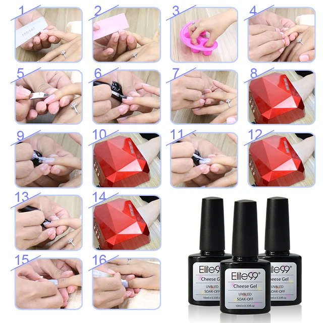 Elite99 Gel 10ML Käse Farbe Serie Gel Nagellack UV & LED Lampe Für Gel Lack Semi Permanent Alle für Maniküre Design Nägel