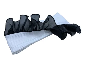 

P17170 Sprinng 2019 new lace ribbon ribbed flat headband