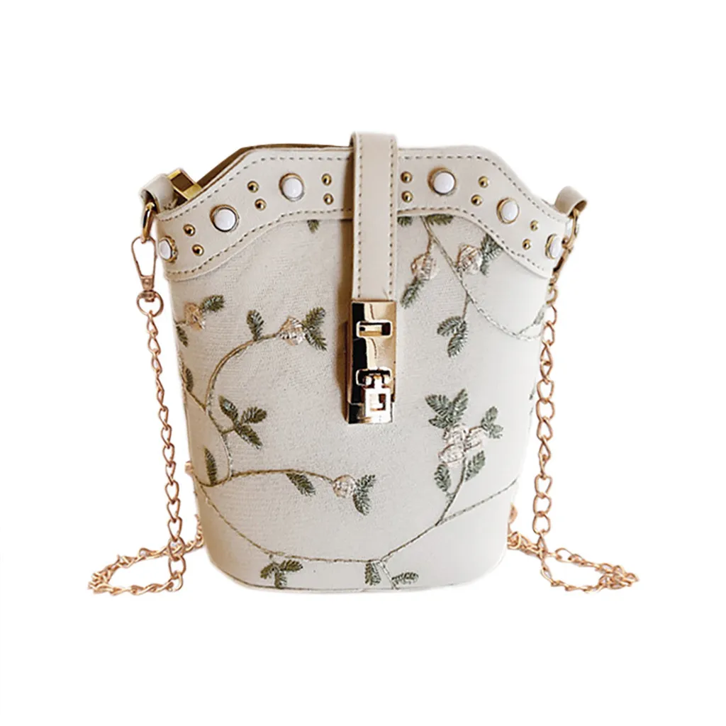 MOLAVE сумки модные женские новые ведро твердые вышитые цепи дикий пакет плеча
