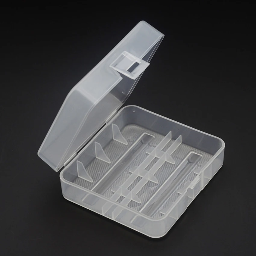 

1PC Transparent Hard Plastic Case Holder for 26650 Rechargeable Battery Clear Battery Storage Box