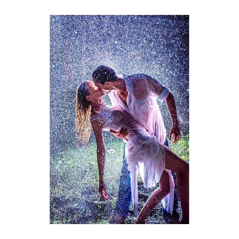 Diy diamond painting dance in rain diamond cross stitch crystal Square diamond unfinished full diamond embroidery patchwork 