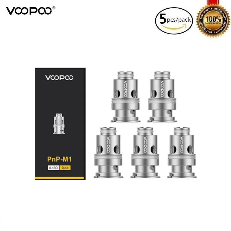 Оригинальный испаритель Voopoo Drag Baby Trio Pnp 5 шт./лот катушка с атомайзером 1 2 Ом 6 8 4