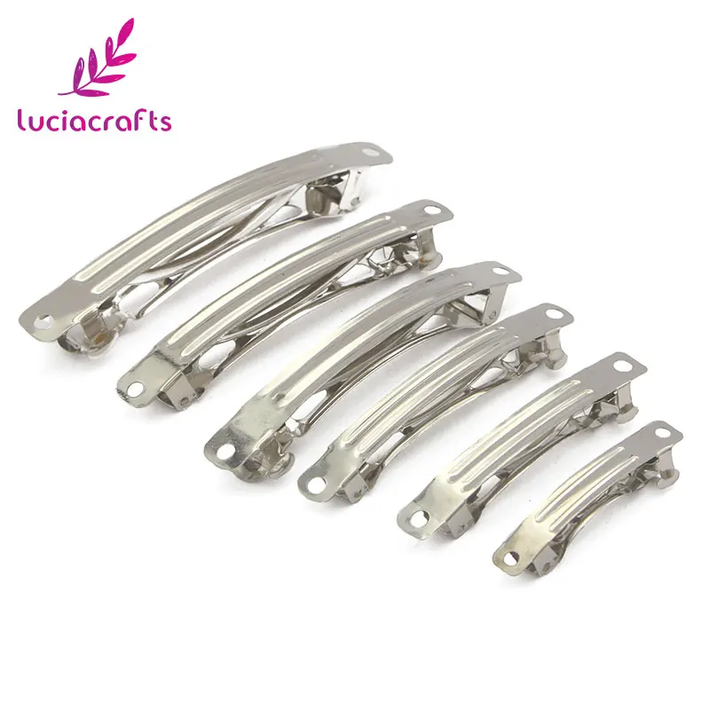 Lucia craftsSilver тональные французские заколки для волос модные одежды G1218|barrette hair