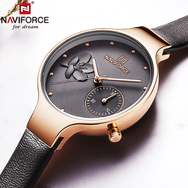 NAVIFORCE для женщин часы Лидирующий бренд роскошные часы женские модные часы 2019 женские часы кварцевые женские часы Relogio Feminino