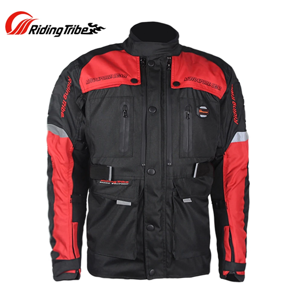 Moto rcycle pull suit Мужская одежда для гонок по бездорожью ветрозащитная Водонепроницаемая мотоциклетная куртка для путешествий для верховой езды куртка для мотоцикла брюки костюм - Цвет: Red Jacket