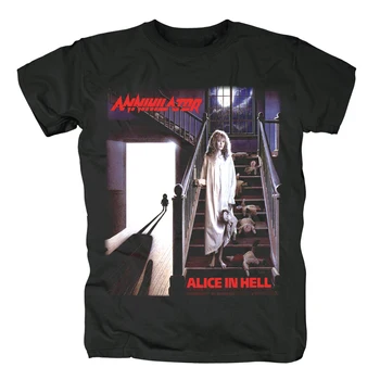 

Bloodhoof Annihilator Rock Thrash Metal Music black summer T-shirt Asian Size