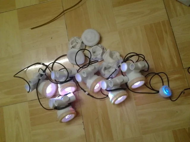 6pcs water jet light+1 light controller