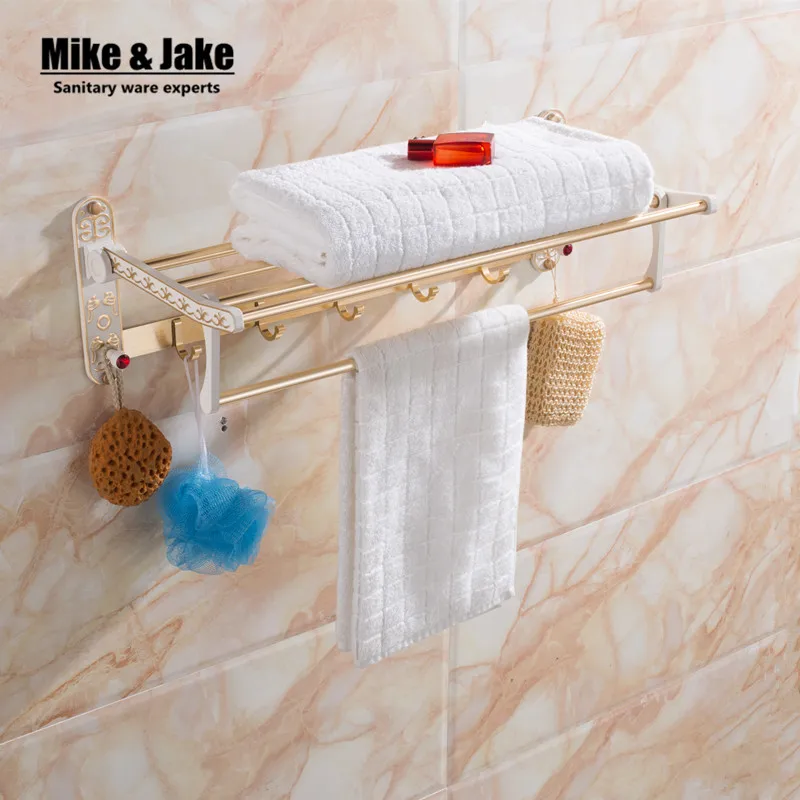 tutta in alluminio fold oro bianco telo da bagno cremagliera attivo bagno portasciugamani porta asciugamani bagno