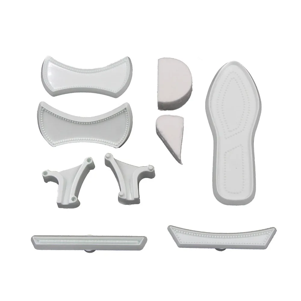 9PCS/SET Plastic Fondant Lady's Shoe Cutter Ladies High Heeled Shoes