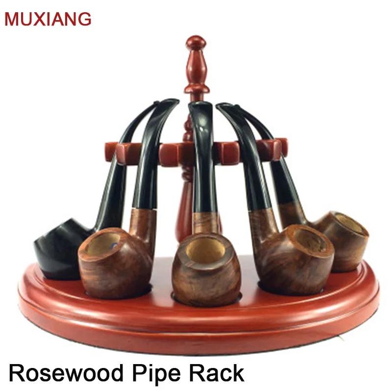 Muxiang Accessori Per Tubi Di Fumare 5 Pipe Rack Half-Rotonda Romanica Stile Più Sicuro E Più Pratico Di Tabacco Tubo Di Fumo Stand Fa0007-69