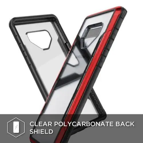 X-Doria Defense Shield чехол для телефона для samsung Galaxy Note 9 военный класс падение протестированный чехол для Note 9 алюминиевый чехол Capa - Цвет: Red