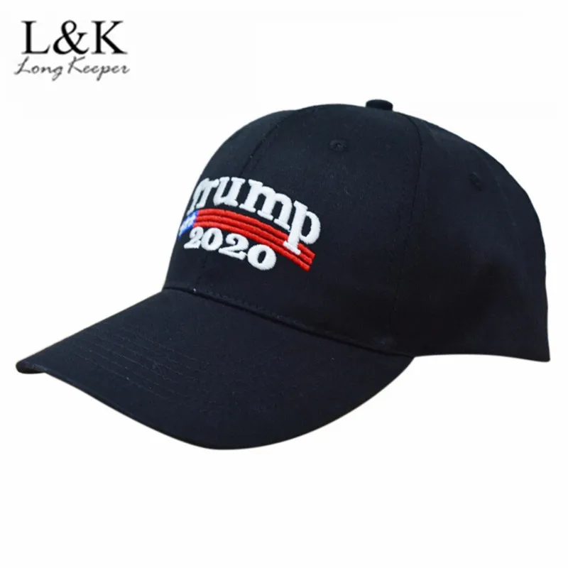 Длинная Кепка с вышивкой Trump 2020 Make America Great Again Donald Hat Daddy Cap US Republican Black TOP