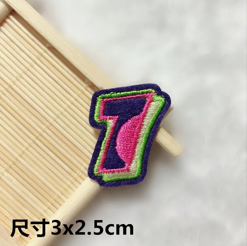 cute numbers patches for kids clothes 1