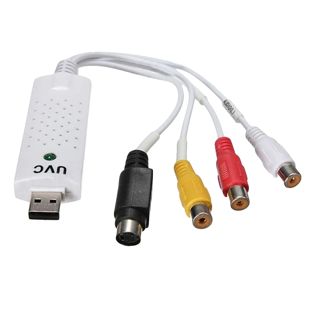 Адаптер видеозахвата ТВ DVD VHS Captura de v deo Card Аудио AV для компьютера ТВ камеры USB 2,0 Easiercap DC60 U tv 007