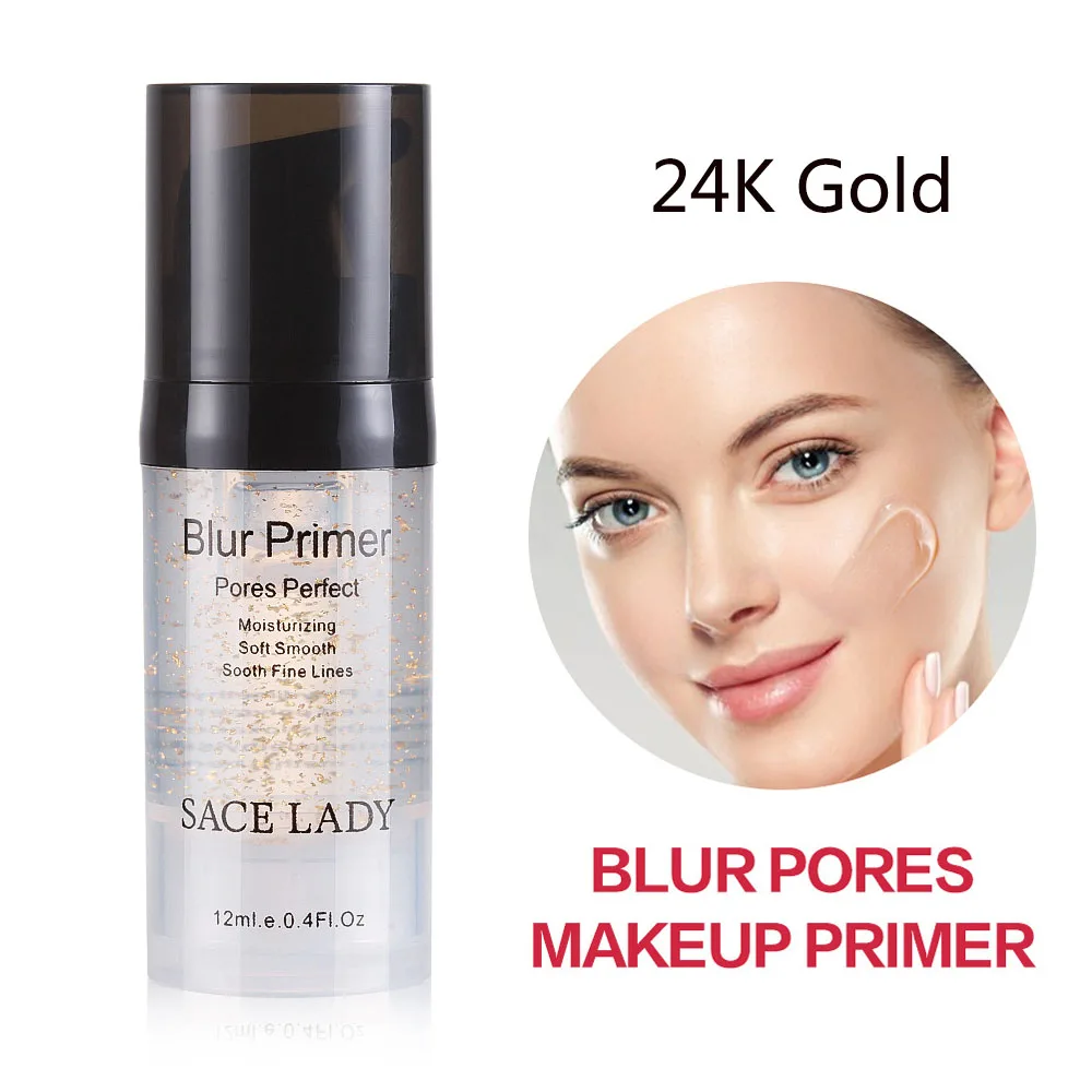 

1pc 24k Gold Professional Makeup Base Face Primer Oil Control 6ml/12ml Matte Make Up Pores Brand Foundation Primer