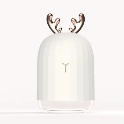 220ML Air Humidifier USB Diffuser Aroma Essential Oil Ultrasonic Mini Home Car Fogger Mist Maker LED Night Lamp spray humidifier - Цвет: White