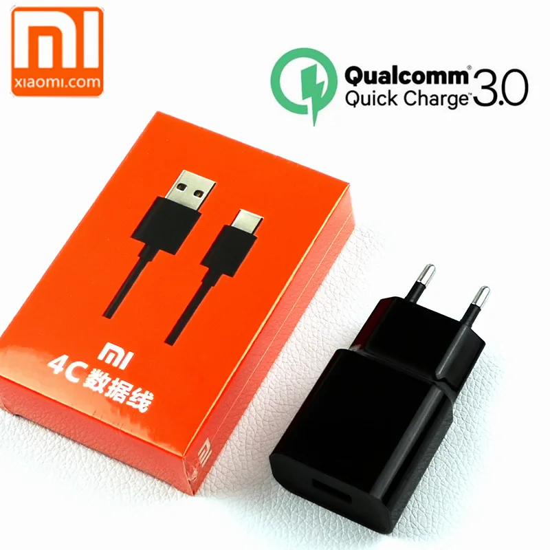 

Original Xiaomi mi a2 Fast charger QC 3.0 quick Charge EU adapter For mi9 mi8 mi6 mi5 mi5s mi a1 mix 2 2s max 2 3 6x 6 8 se 9