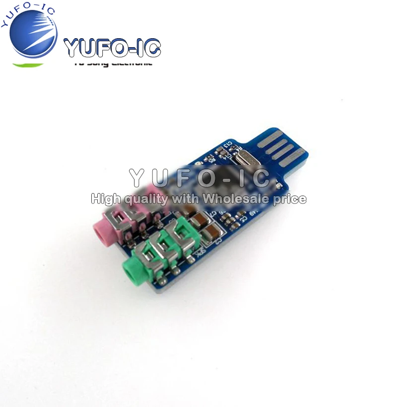 USB звуковая карта без драйверов внешняя для компьютера ноутбука оригинальная CM108