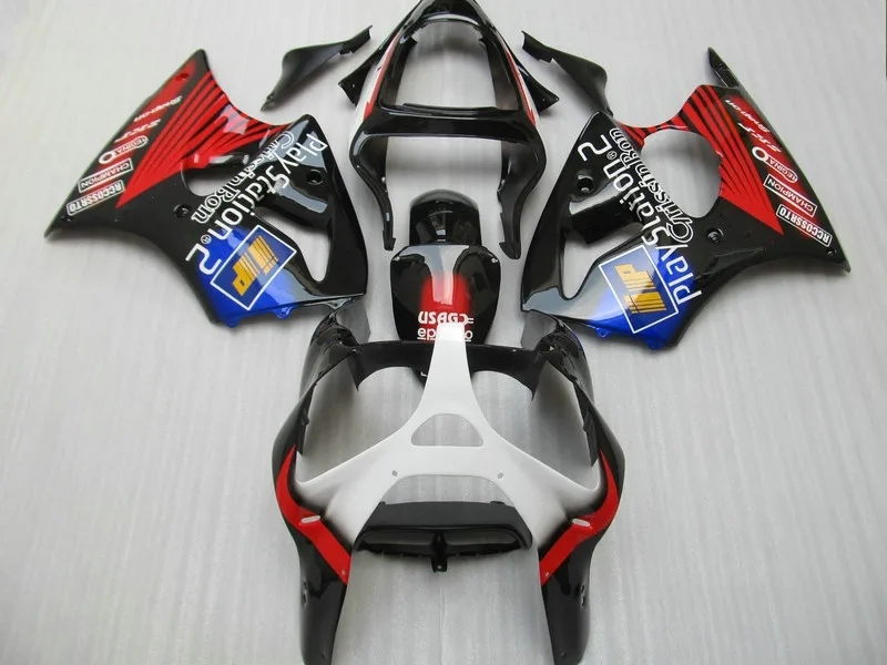 Комплект обтекателей OEM для Kawasaki ninja комплект ZX 6R 2000 2001 2002 красный черный