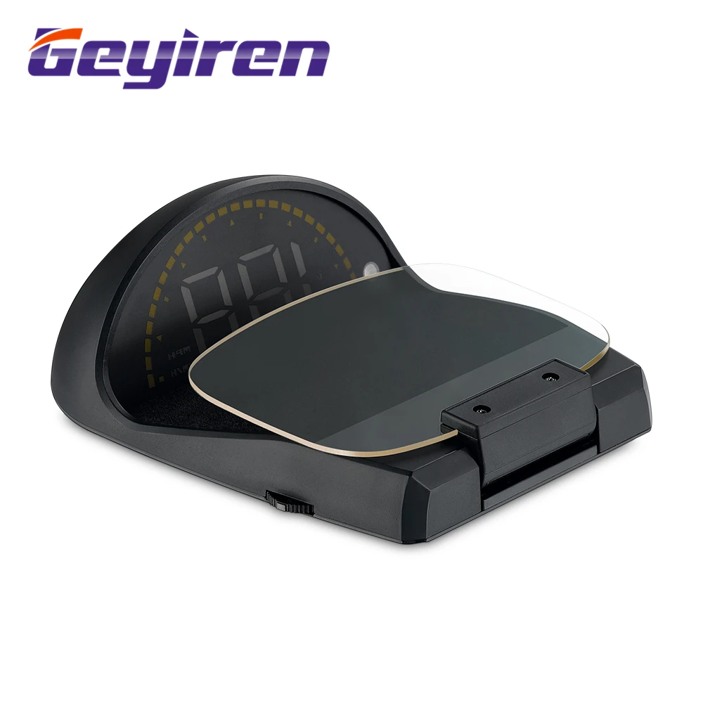 Geyiren C700S HUD Head Up 3D дисплей информации OBDII+ gps система превышения скорости Предупреждение зеркало цифровая проекция