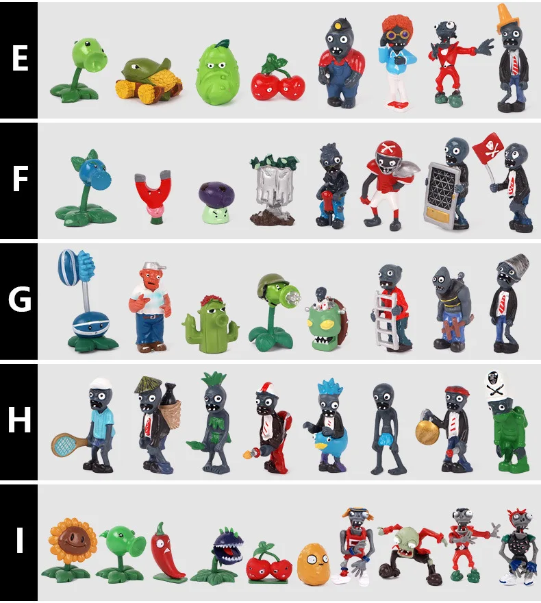 Wholesale 128Pcs/Set Plants Vs Zombies Toys PVC Collection Plants Zombies PVZ Figure Toys Dolls Models For Baby Chirstmas Gifts