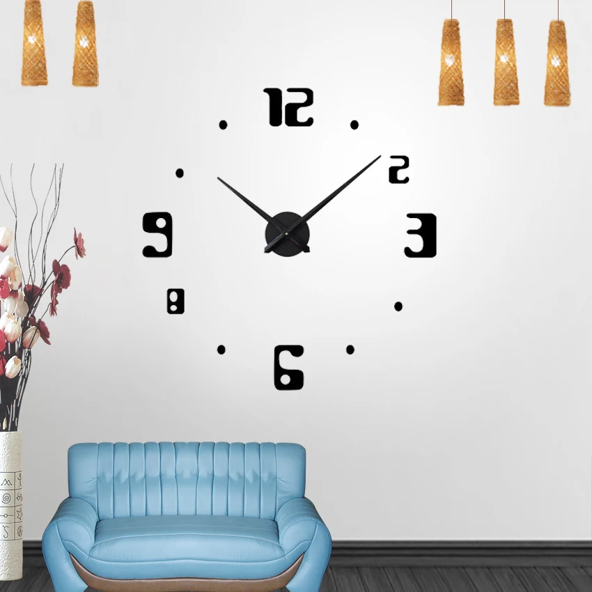 Столовые приборы металлические кухонные настенные часы Horloge DIY зеркальные