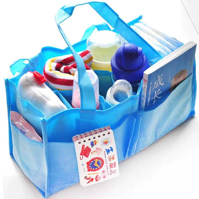 

2 colors portable diapers inserts bag organizer bag indoor storage diapers bottle storage mom bag