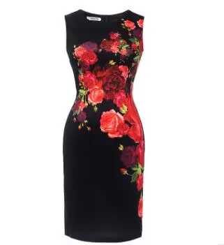 HGFS женские летние платья Vestidos винтажная Цветочная печать Коктейльная вечеринка