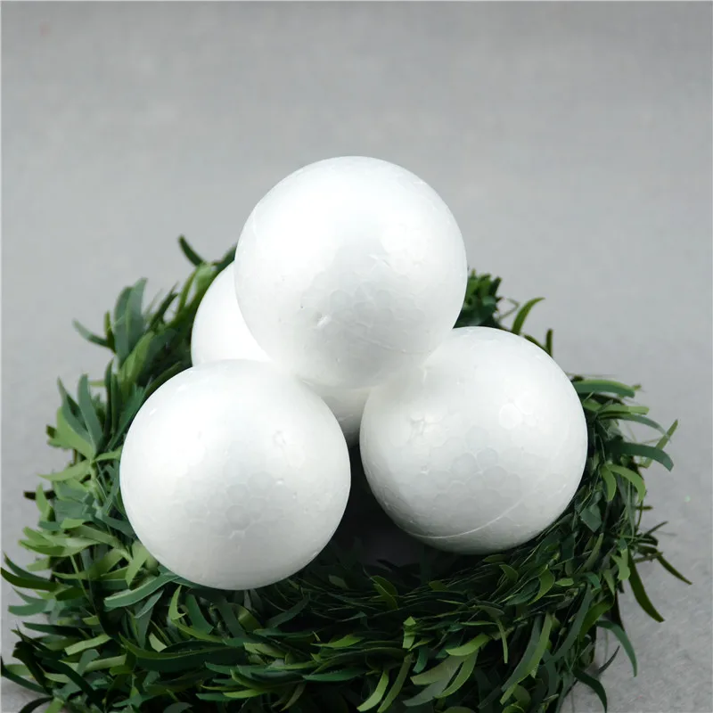 20 шт./лот 6 см белый моделирование полистирол пенополистирол мяч сферы для новых DIY ремесла поставки рождественской вечеринки украшения