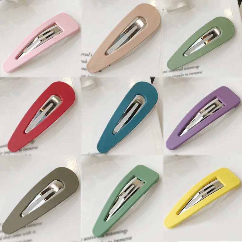 Fashion Hot Sale 1PC Beautiful Party BB Hair Clip Candy Color Big Scrub Seaside Wedding Unique Small Gifts Allergy Free