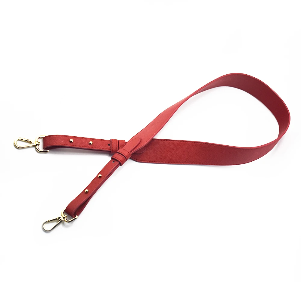 

96cm Bag Strap Handbag Straps Replacement Parts Bag Belts Leather DIY Handmade Red Handles for Womens Shoulder Bags Accessories